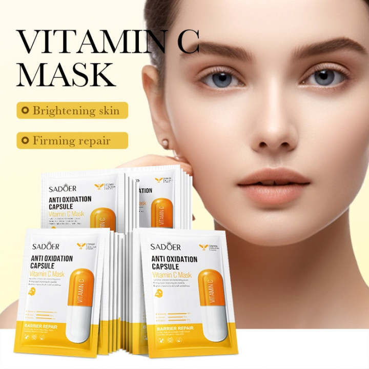 Sadoer%20Pack%20of%204%20%20Vitamin%20Repair%20Antioxidant%20Whitening%20Capsule%20Facial%20Sheet%20Mask%20-%20Image%203