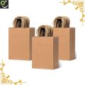 Kraft Brown Handle Paper Bags - Plain Paper Bags For Shopping Food  Sweets  Books - Gift Hamper Bags - Brown Paper Shoppers - Kraft Paper Storage Bags -   Arts & Craft Accessories. 