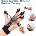Hand Gripper Strengthener High Quality Adjustable Finger Gripper Strengthener with 3 Resistance Levels, Gym Like Forearm Strengthener Hand Therapy Grip Strength Trainer, Finger Flexion Training Hand Trainer - Relieve Pain for Arthritis, Carpal Tunnel. 