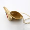 Birthday Gifts Straw Children's Straw Beach Bag Casual Cute Crossbody Bag Heart Pattern Shoulder Bag Kids. 