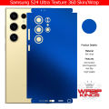 Samsung Galaxy S24 Ultra Skin Wrap - 360 Protection Carbon Fiber Matte Transparent with Camera Skin. 