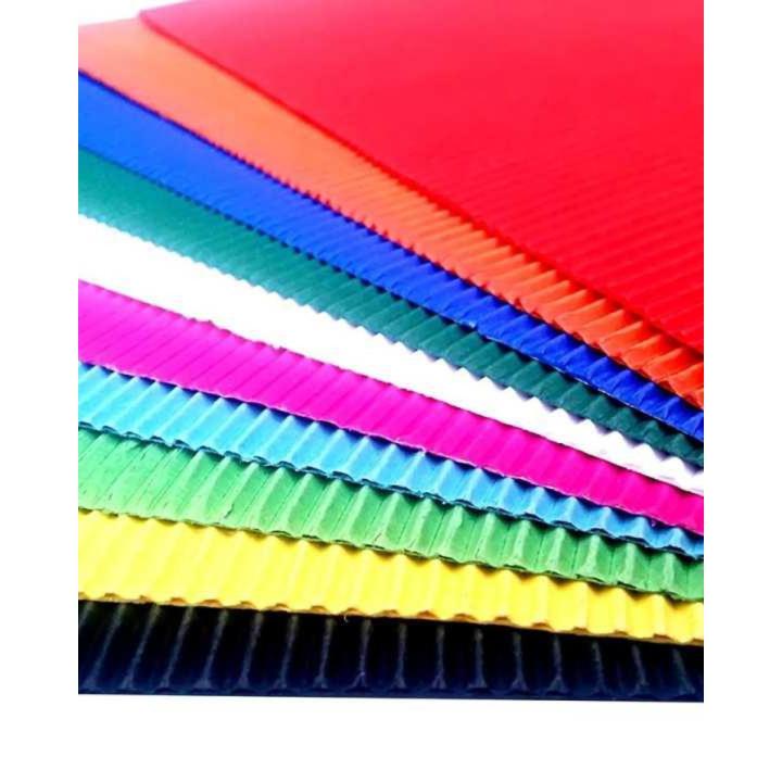 Original Pack of 10 Simple Corrugated Cardboard Sheets for Crafts