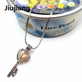 Jiujiang Portable 【TasteGlobe】Hongye Wish Pearl Pendant Necklace Cage Holder Natural Pearl Customized Jewelry Oyster for Women Christmas Gift. 