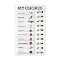 Portable Stick-on Responsibility Kids DIY Office Accessories Stationary Sticky Notes Daily Planner To Do List Reminder Board Reusable Memo Plastic Board Chore Chart Children's Self-discipline Punch Card Student Message Checklist. 