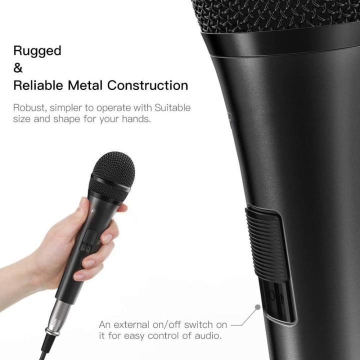 Dynamic%20Vocal%20Microphone%20Karaoke%20Handheld%20Microphone%20with%206.35mm%20XLR%20Audio%20Cable,%20Mic%20for%20Singing,%20Speech,%20Wedding,%20Stage,%20Compatible%20with%20Karaoke%20Body%20Unibody%20Plastic%20High%20Quality%20-%20Image%202
