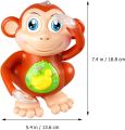 Dancing Monkey Light And Music Battery Operated Musical Toys Gift For Kids - Brown. 