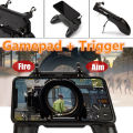 Mobile Phone Game Gaming Controller - Aim Controllers for PUBG Gamers W10 / W11+ Model Controller - Gamepad Joystick IOS Android with L1 R1 Built in Shooter Trigger. 