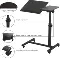 ENRG Folding Laptop Table Stand 360 Tray Adjustable Rolling Laptop Desk with Wheels Workstation Cart Computer Table Foot Pedal For Sofa Bed Office. 