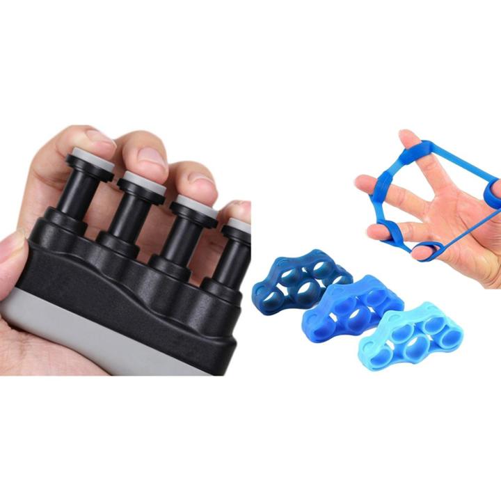 3 in 1 Finger Stretcher Resistance Bands Hand Extensor & Finger Strengthener Tension Adjustable Hand Grip Exerciser