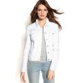 BLACK N WHITE   HB Women White Solid Jacket. 
