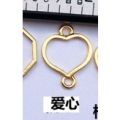 Mini Alloy Bezel Double Loops Open Bezel Hollow Frame Pendants For Necklace Bracelet Earrings Epoxy Resin. 