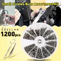 1200pcs/One set of screw boxes Garden Tool  - Screw box, screwdriver, elbow forceps. 