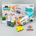 2 in 1 Toy Soft Ping Pong Ball Blaster with Bowling Pins, Water Magic Blaster Kids Funny Blaster Toy. 