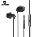 Wiresto Sleep Earphones Anti-noise In-ear Headphones Ultra-soft Silicone Earbuds Sleeping Headphones Noise Reduction painless earphone 3.5mm Wired Headset for Phone Android Smart Phones. 