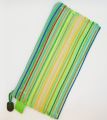 Net Lining Zipper Pouches (2 Pcs Multicolour) - Geometry Pouch - Makeup Pouch - Pencil Pouch - Storage Pouch - Portable Pouch - For Students, Kids, Girls, Boys & Women. 