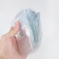 High Quality 50pcs PVC Self Sealing Plastic Jewelry Bags Thick Clear Packaging Storage Bags. 