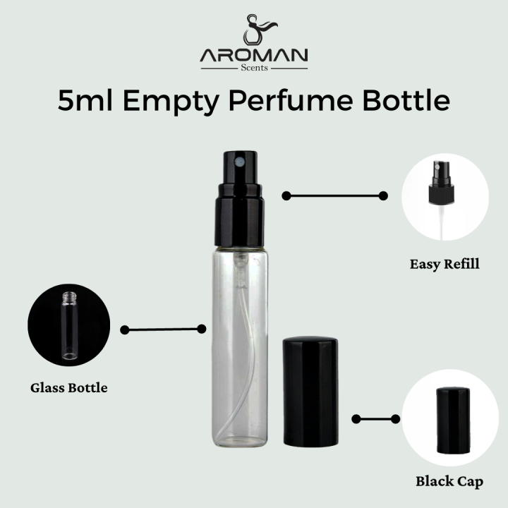 5ml Perfume Spray Bottles Refillable Mini Empty Travel Refillable Glass Bottles 1 Pcs (5ml)