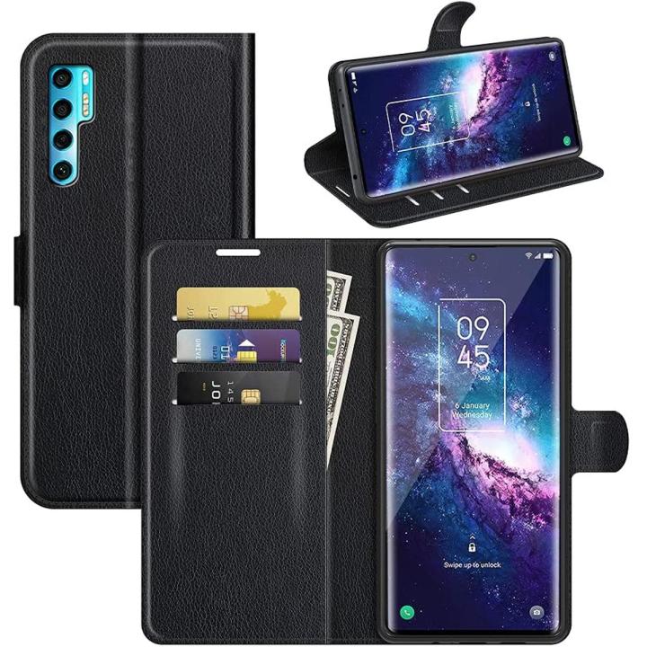 for TCL 20 Pro 5G case,with Card Holder PU Leather + [TPU Shell][Kickstand][Card Slots] Magnetic Folio Cover for TCL 20 Pro 5G Phone Case