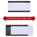 50Pcs Magnetic Label Holders with Magnetic Data Card Holders with Clear Plastic Protectors for Metal Shelf (1 x 2 Inch). 