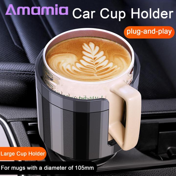 Expandable Base Car Cup Holder Car Cup Holder Large Diameter Rotatable Stable Base Elastic Card Position Adjustable Water Bottle Expander Adapter Car Accessories Cars Expandable Base Cup Holder