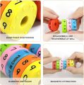6pcs Magnetic Math Educational Cylinder Toy for School Kids Children Colourful Arithmetic Mathematics Equation Numbers Symbols Maths Magic Cube Toys Blocks. 