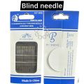 12Pcs Blind Needle Elderly Needle-side Hole Hand Household Sewing Stainless Steel Sewing Needless Threading Diy Jewelry. 