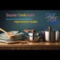 ZOYAN COOKWARE 34cm Premium Quality Glass Lid 34 CM / Cover for pan & pots with stylish Wooden Knob. 
