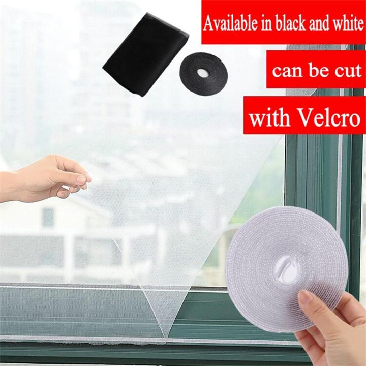 Mosquito Net Screen Window Insect Fly Screen Curtain Mesh DIY Mesh Home Net Curtain Cut Netting Mesh Mosquito Net Self Adhesive