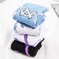 New Fashion Harajuku Women Socks Cotton Lightning Hip-hop Novelty Socks Couple Streetwear Black White Socks Blue High Quality. 