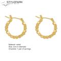 Women Hoop Earrings Small Simple Fashionable Round Earrings. 