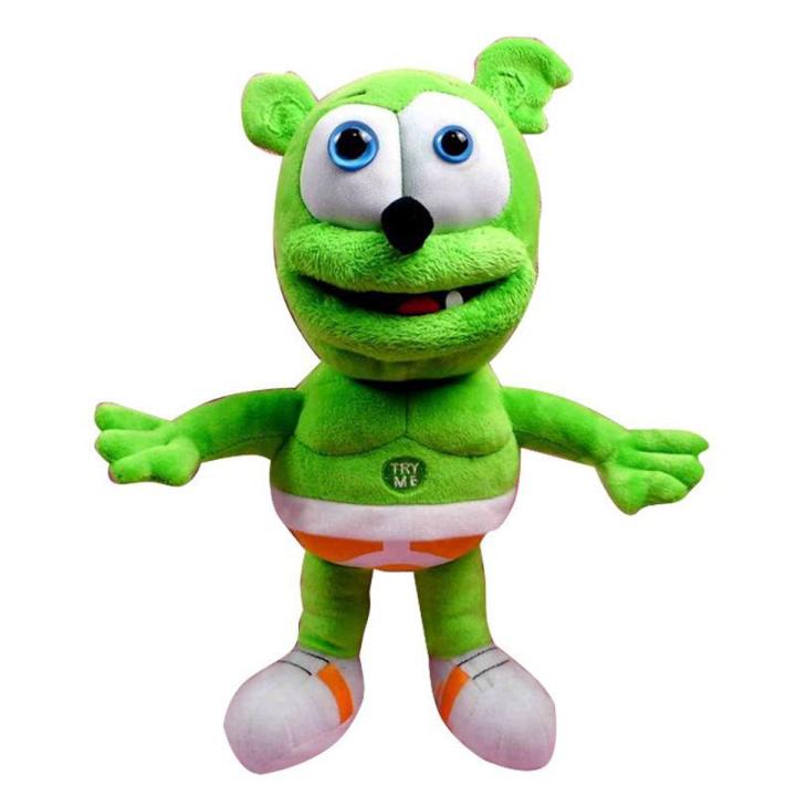 12inch Gummy Bear Stuffed Toy Singing I'm a Gummy Bear Funny Sounding Plush Toy Knuffel  for Kids