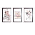 A3 12x16" Fashion Makeup Brushes Fashion Books Salon Quotes Print Customized Glass front Wall Art Frame Wall Pictures Frame Girl Room Decor Frames set. 