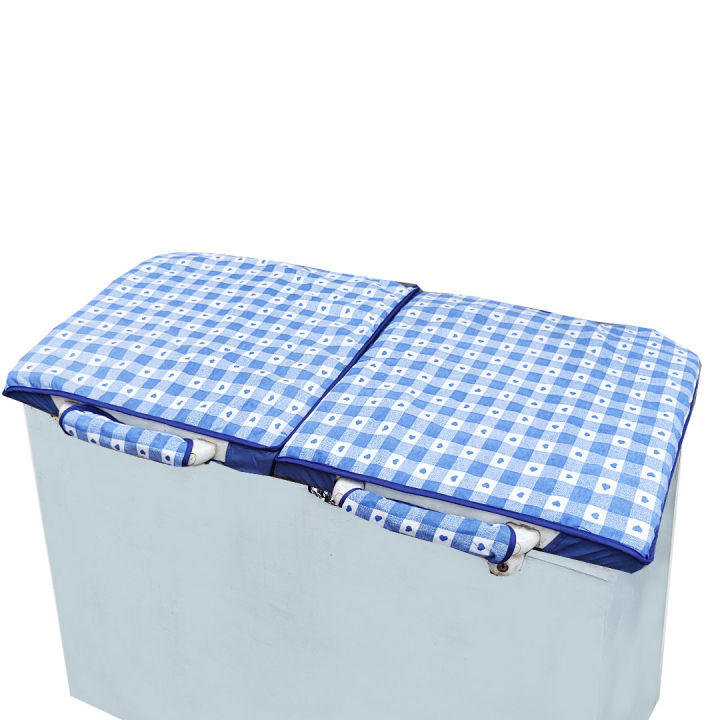 Double Door Deep Freezer Cover In Quilted Fabric | Daraz.pk