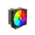 Boost Frost RGB Air Cooler - 120mm Fan, 1500 RPM, 185W Heat Dissipation, 4-Pin PWM, ARGB Lights. 