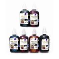 Pack Of 6 - Color Bottles for Inkjet Printer C M Y K Lc Lm Geonlinepk - 100Ml -. 