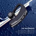P11 Bluetooth 5.0 Wireless Headphones, Noise Cancelling Hands Free Stereo Bluetooth Headset with 21h Play Time, Earhook Sport Sweatproof Earphones for Business Cycling Driving. 