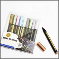 Metallic Paint Markers Pen Set Pack of 10. 