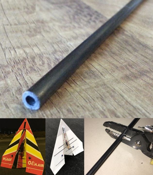 Carbon Fiber Rod 5mm OD 3mm ID 1 Meter long RC Kossel Delta glider