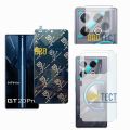 Pack of 3 infinix GT 20 Pro Ceramic Matte Film + Back Matte Protector+ Camer lens Protector 9H Nano Glass Film & 9D 21D 100D Screen Protector Best For Gaming PUBG Players PLastic Soft Skin Vinyl For infinix GT20 Pro 5G - semi Transparent. 
