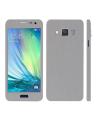 Samsung Galaxy A3 2015 Silver Brushed Metal Texture Mobile  Skin. 