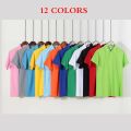 NO LOGO Price Polo Shirt Men Custom Logo Lapel Short Sleeve Printing Logo Breathable Cotton Embroidered Top. 