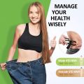 Body Fat Caliper Measuring Device Combination And Body Fat Percentage Measurement Chart To Measure Male And Female Body Fat. 