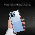 Biruiqu For iPhone 13 Mini 13 Pro Max Magnetic Absorption Case Metal Frame Shockproof Double Sided Tempered Glass Magnetic Case Cover. 