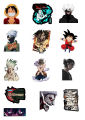 Anime Stickers -for mobile back, Laptop, dairy and for decorating your stuff and making them look more attractive. 