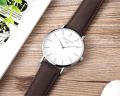 Chronos 1898 Men Women Simple Quartz Watch Case Unisex Couple Leather Watches Large Analog Face Brown Black Montre Femme. 
