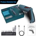 HANMATEK Rechargable Cordless Screwdriver Kits with straight and style Powerful Electric Screwdriver Small Screw. 