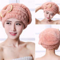 Sandmdm Microfibre Quick Hair Drying Bath Spa Bowknot Wrap Towel Hat Cap for Bath Bathroom Accessories Shower Cap Women Hair head cover. 