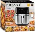 Sokany Smart Essential Air Fryer,1700W,8L Capacity,SK-8042,Bluetooth,Silver, 220V supply voltage International warranty. 