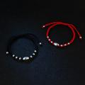 La Monada 14-22 Silver Bead Black Thread For Hand 990 Sterling Silver Bracelet Thread String Rope Bracelets For Women Silver 990. 