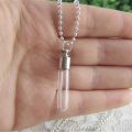15 Styles Mini Glass Bottle Pendant Necklace Perfume Essential Keep Openable Small Bottle Necklaces For Women Jewelry. 
